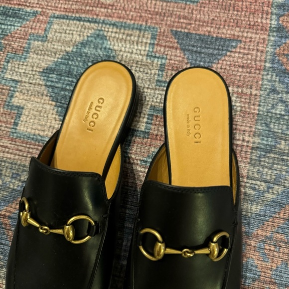 Gucci Princetown Leather Mules - Picture 4 of 12